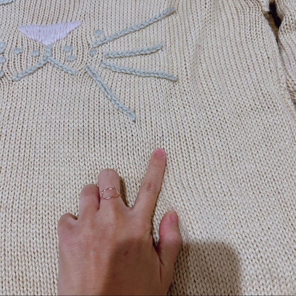 Super soft Wildfox Cat Sweater SZ XS - Picture 4 of 5